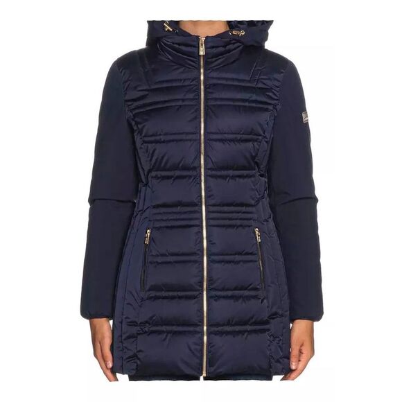 Yes Zee Long Sleeve Padded Jacket Women Blue Jackets & Coats - Picture 4 of 6